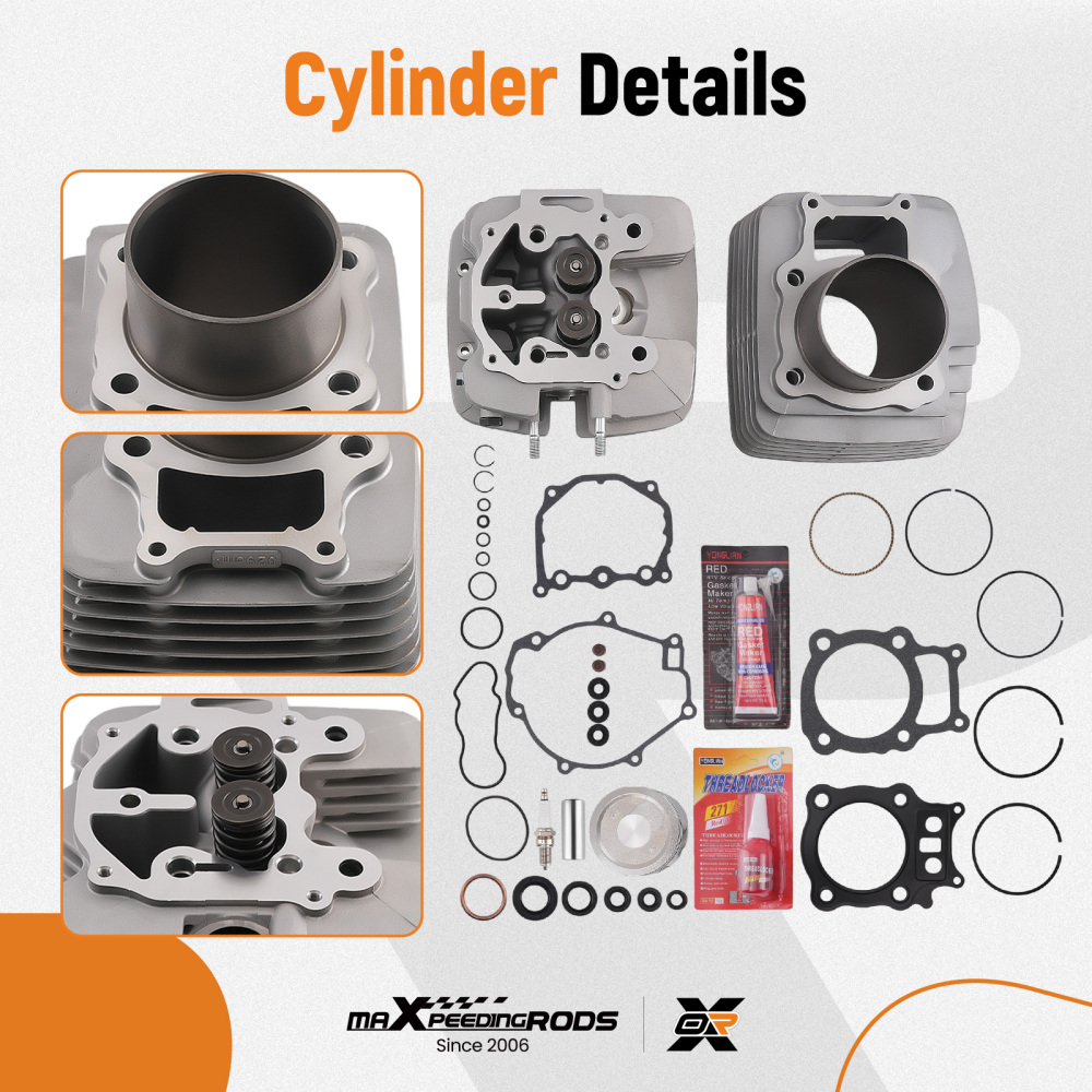 Complete Engine Cylinder Rebuild Kit compatible for Honda FourTrax Rancher 350 2000-2006