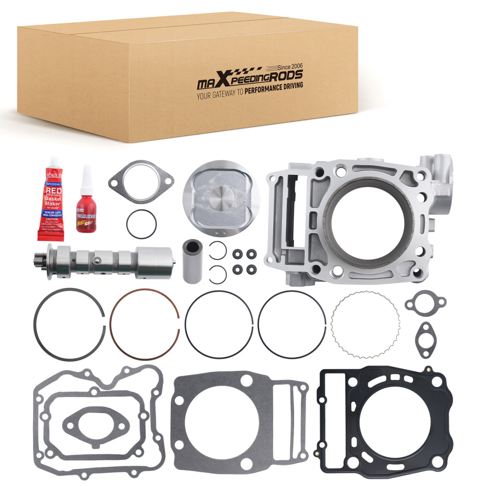Cylinder Piston Top End Gasket Kit w/ Camshaft For 96-13 compatible for Polaris Sportsman 500