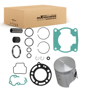 Top End PistonRing W/ Gasket Bearing Kit 48.5mm compatible for Kawasaki KX85 01-2013