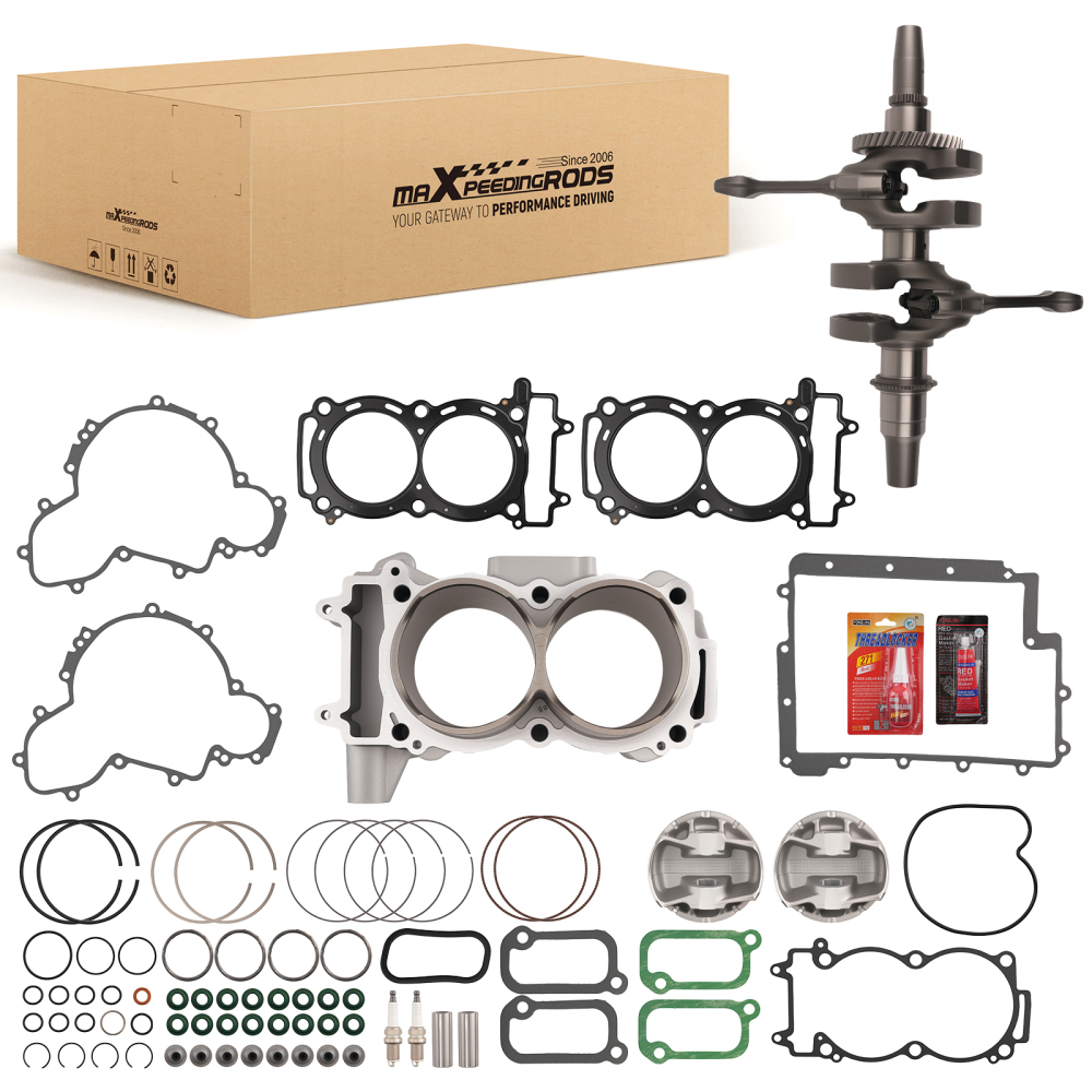 Full Engine Rebuild Kit w/ Crankshaft compatible for Polaris RZR 900 2014 XP 900 EPS 2013