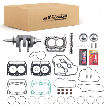 Engine Rebuild Kit compatible for Polaris 800 compatible for Ranger RZR Crankshaft Cylinder Pistons Gasket