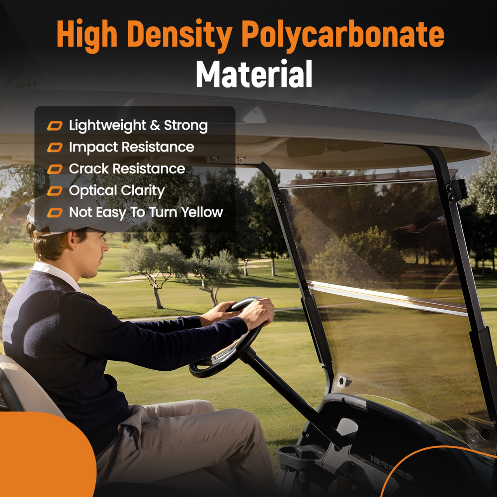 4MM Thick compatible for Golf Cart Windshield for Club Car compatible for DS 2000.5-UP Gas Electric UV