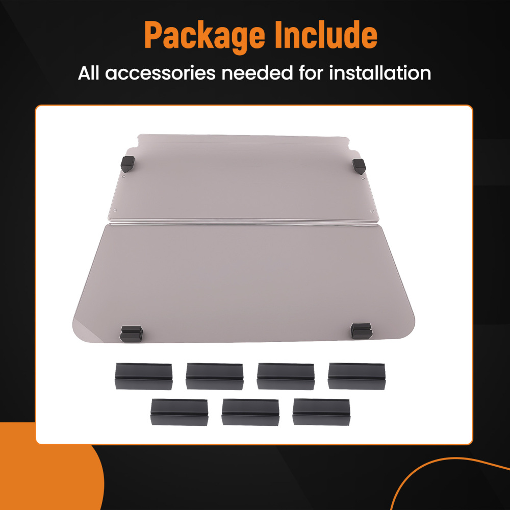 4MM Polycarbonate Windshield for Club Car compatible for DS Golf Cart 1982-2000.5 Gas