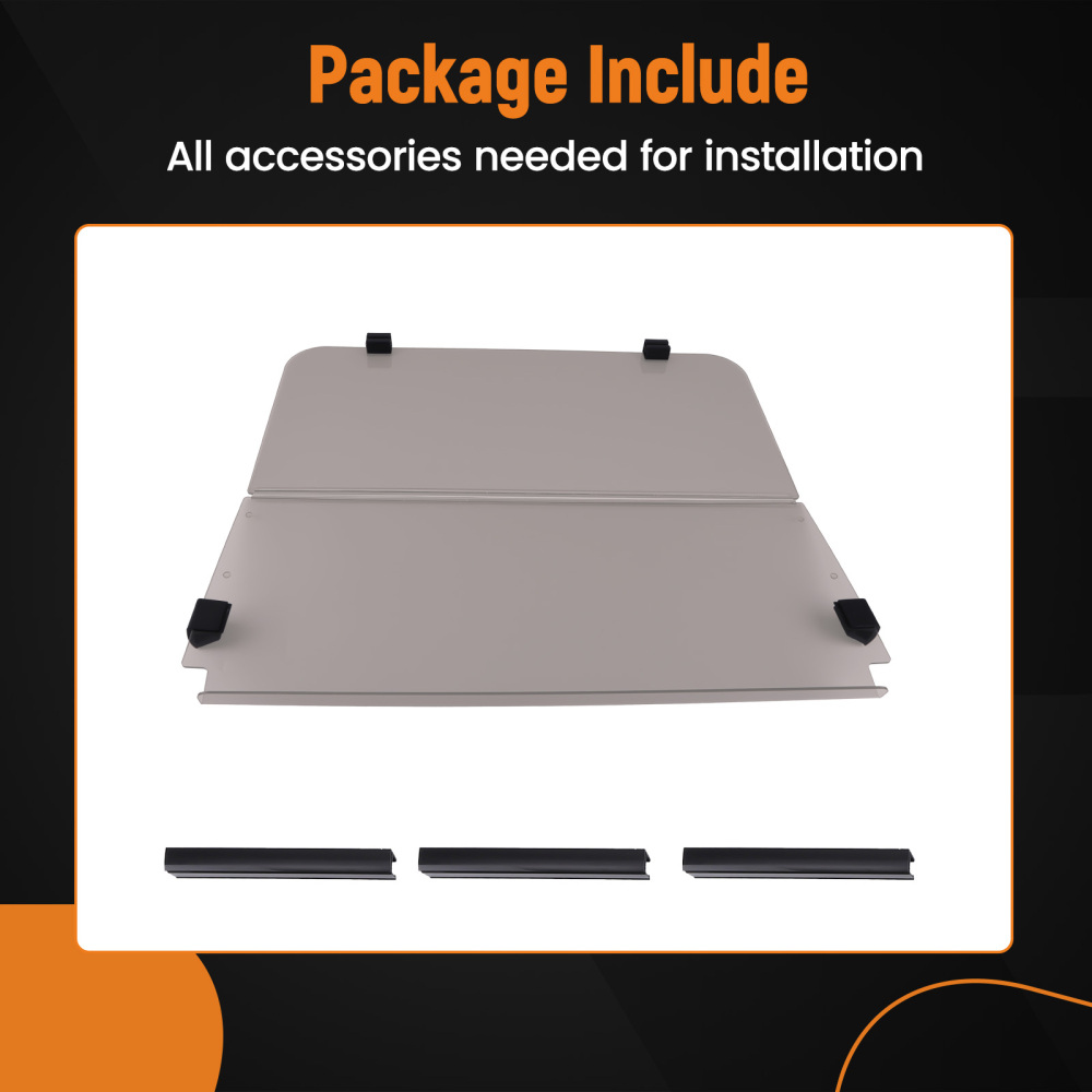 Durable PC Windshield compatible for Yamaha G22 compatible for Golf Cart 2003-2006 Tinted Screen 4MM