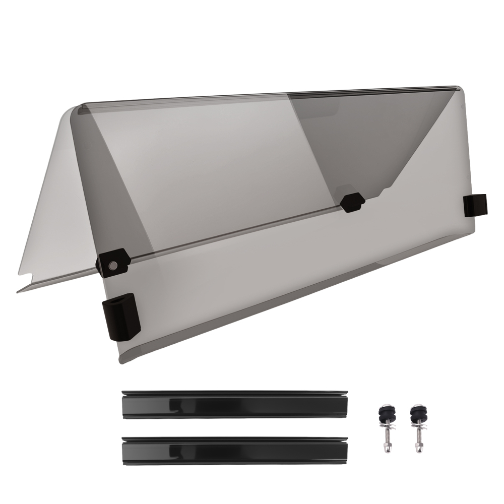 4MM Thick Windshield compatible for EZGO TXT Medalist compatible for Golf Cart 94-14 Smoke Tinted Screen