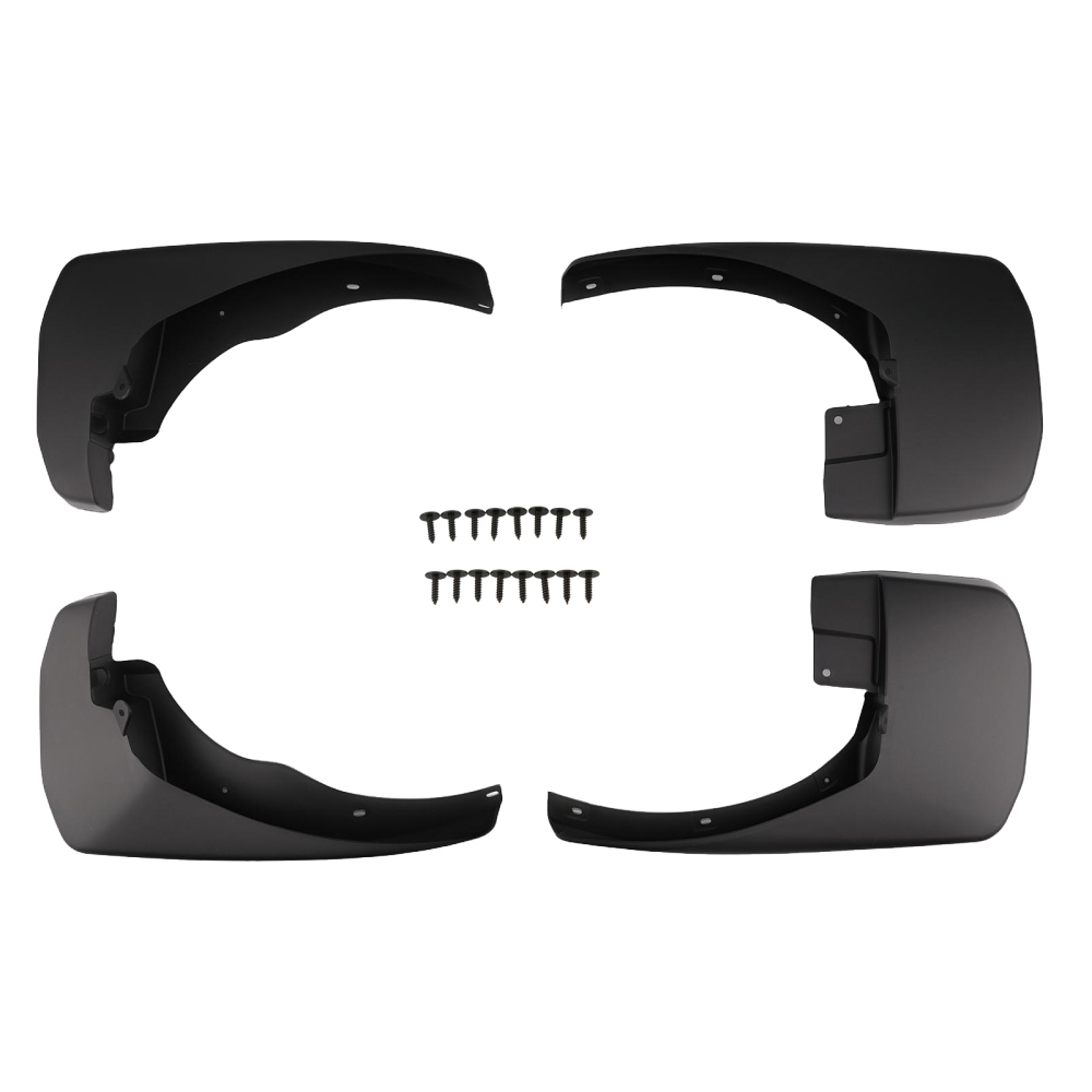4PC Black Mud Flaps Front Rear compatible for Nissan Frontier 2005-2015 999J2-XR00003 Set