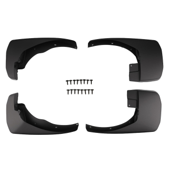 4PC Black Mud Flaps Front Rear compatible for Nissan Frontier 2005-2015 999J2-XR00003 Set