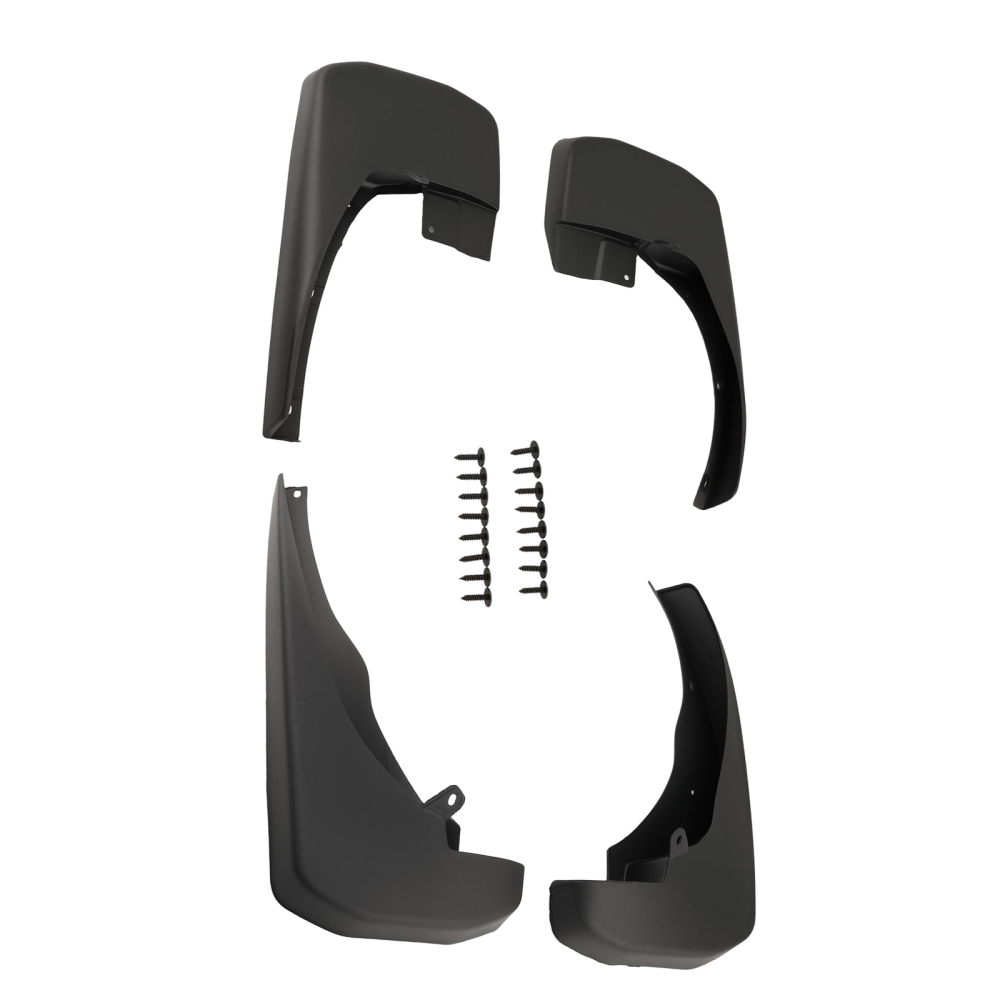 4PC Black Mud Flaps Front Rear compatible for Nissan Frontier 2005-2015 999J2-XR00003 Set