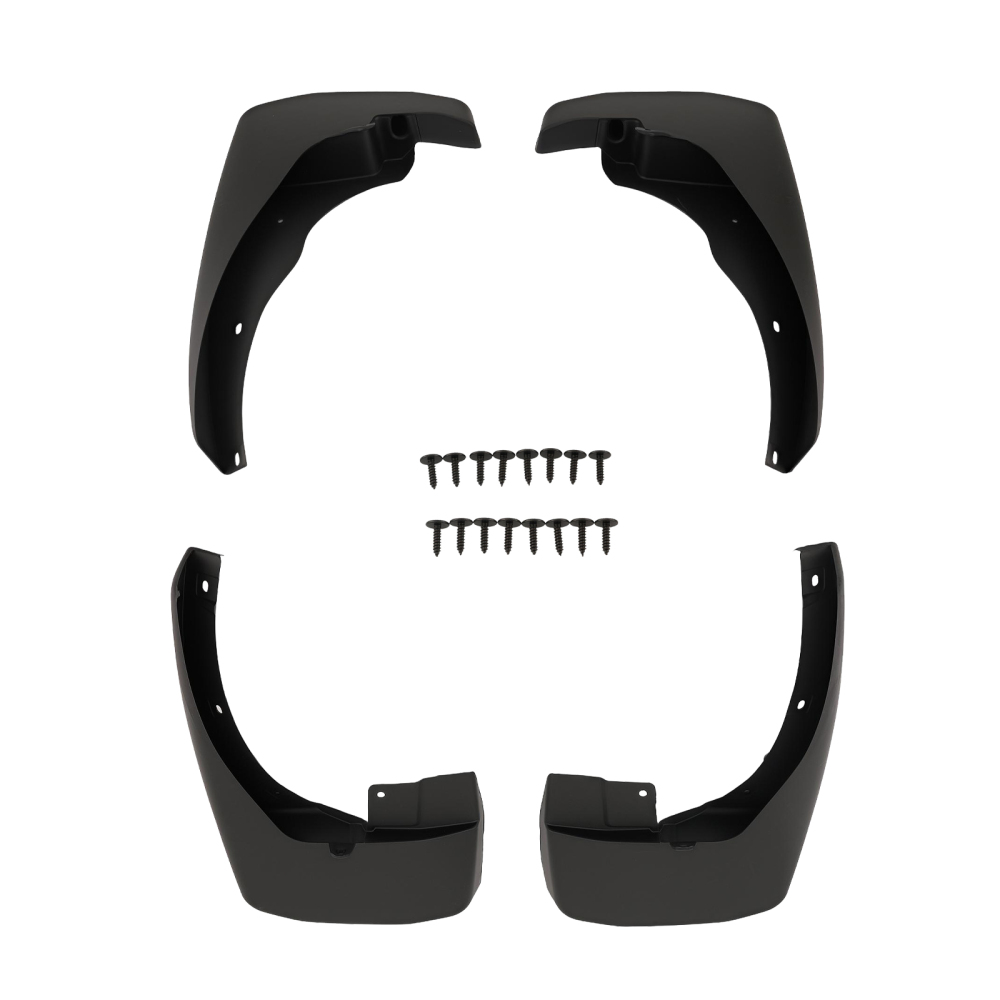 4PC Black Mud Flaps Front Rear compatible for Nissan Frontier 2005-2015 999J2-XR00003 Set