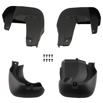 4PC Black Mud Flaps compatible for Honda CR-V EX-L 2012-2016 08P00T0A100 Complete Set