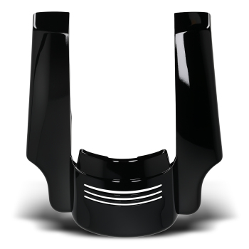 5 inch Rear Fender Extender compatible for Harley Touring Tri-Bar Lights 2014-2023 Black