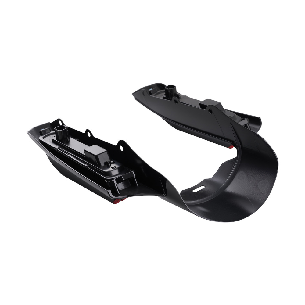 Black ABS LED Fender Fascia compatible for Harley Touring 14+ Rear Tail Light