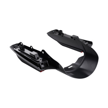 Black ABS LED Fender Fascia compatible for Harley Touring 14+ Rear Tail Light