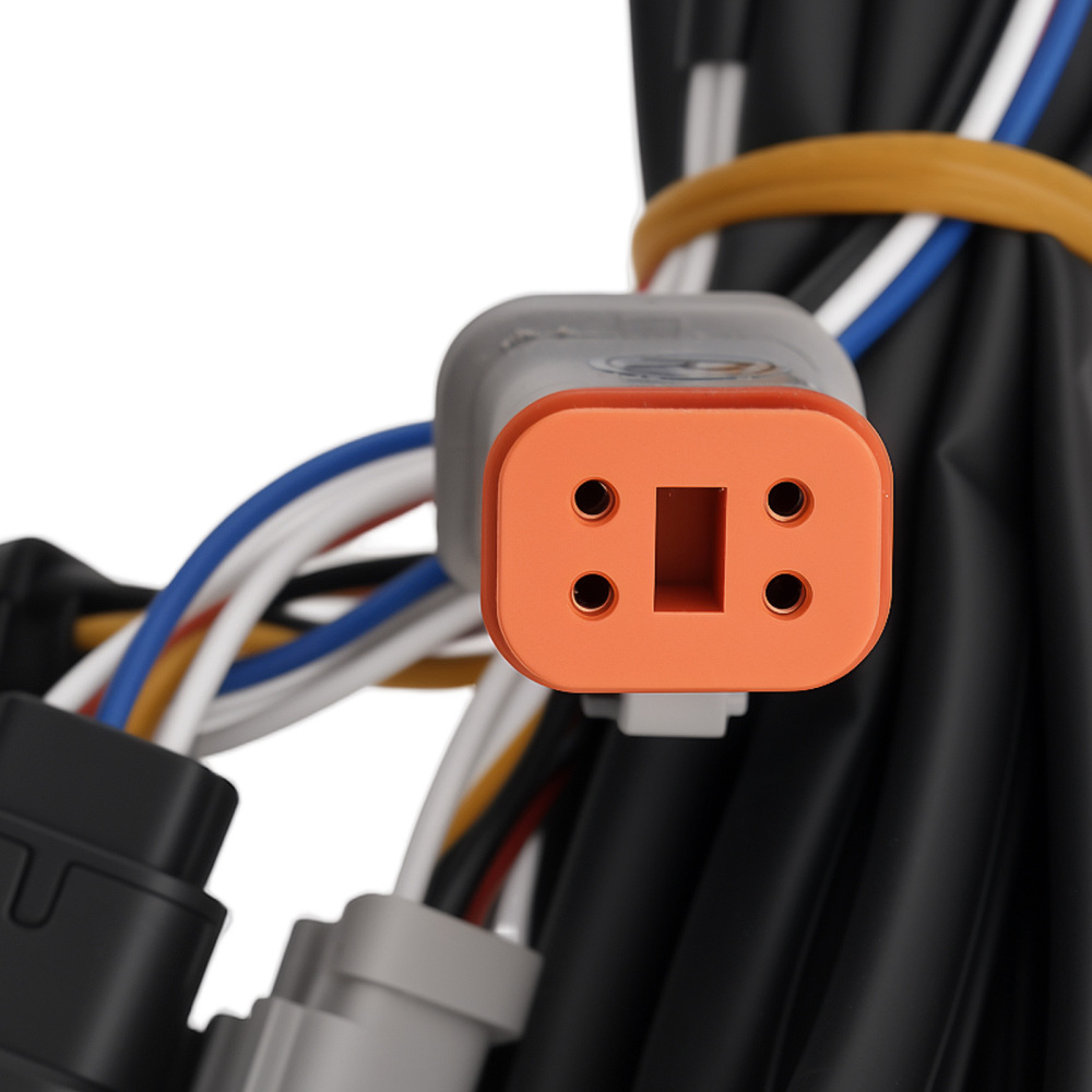 Black ABS LED Fender Fascia compatible for Harley Touring 14+ Rear Tail Light