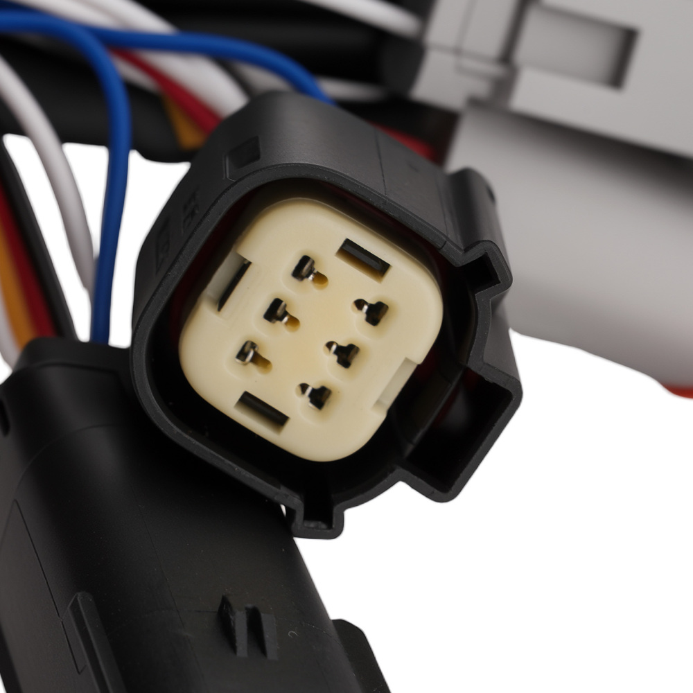 Black ABS LED Fender Fascia compatible for Harley Touring 14+ Rear Tail Light