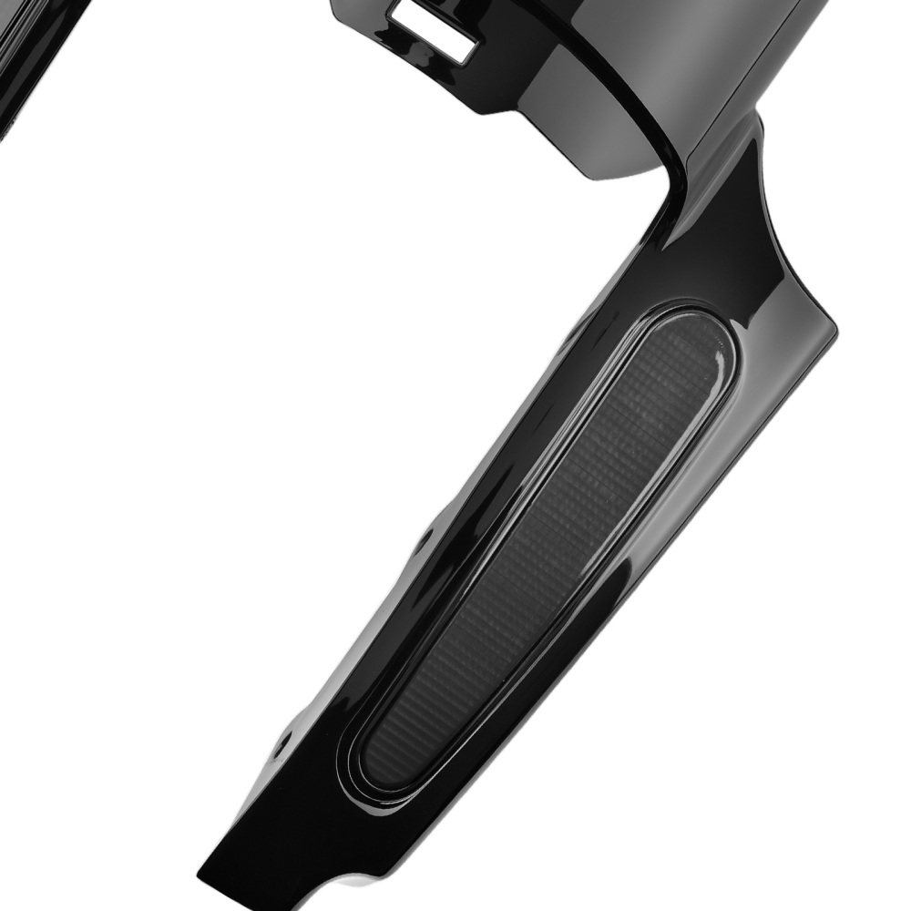 Black ABS Rear Mud Flaps compatible for Harley Road King/Street Glide 2009-2013 Smoke