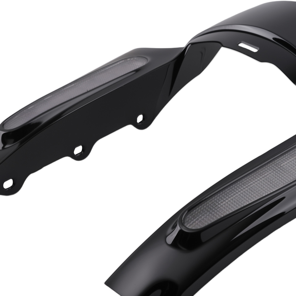 ABS Mud Flaps compatible for Harley CVO Ultra Classic FLHTCUSE4 2009-2013 Rear LED