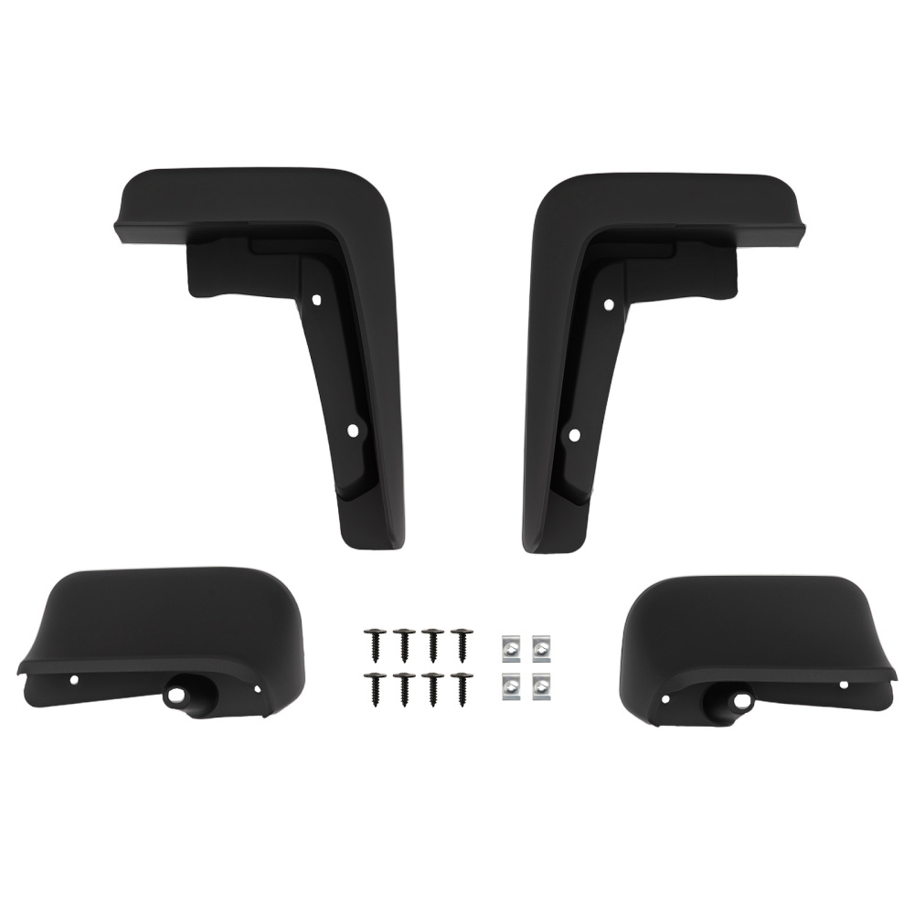 Mud Flaps Splash Guards Mudguard Kit compatible for VW T6 Transporter Caravelle 2015-2018
