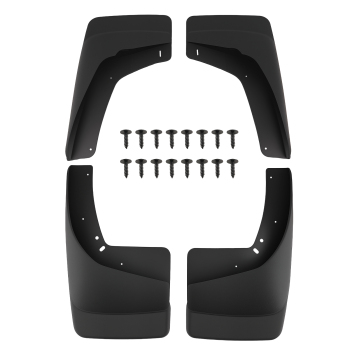 4PC Mud Flaps Splash Guards Kit compatible for GMC Sierra 1500 1999-2007 12495822 Black
