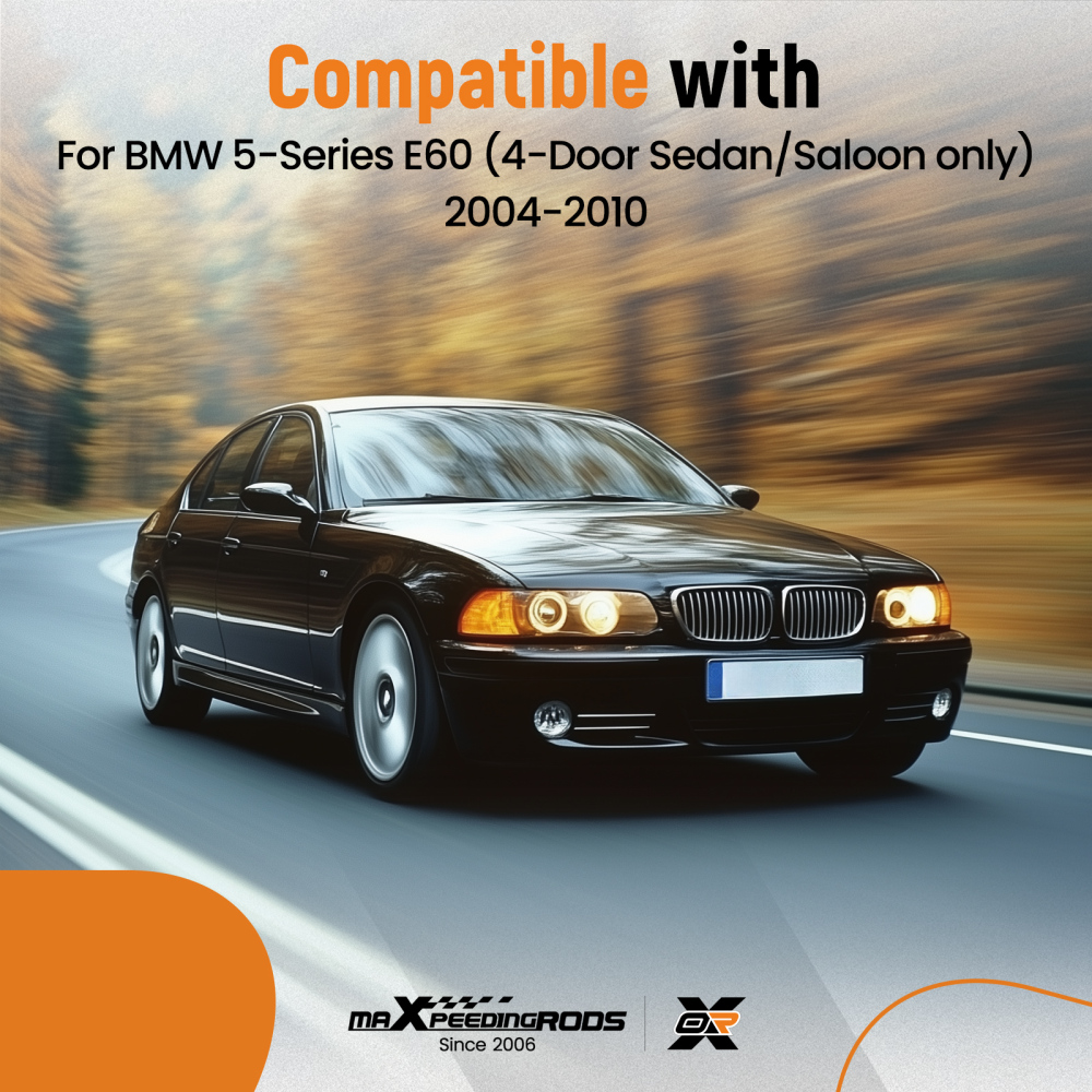 Mudguards Fender Mud Flap compatible for BMW 5-Series E60 4-Door 2004-2010 w/ Fixings