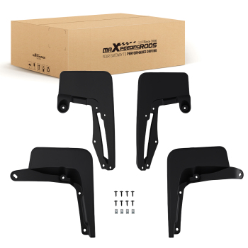 Black Mud Flaps compatible for BMW 5 Series G30 Sedan G31 Touring 2017-2023 Front Rear Set