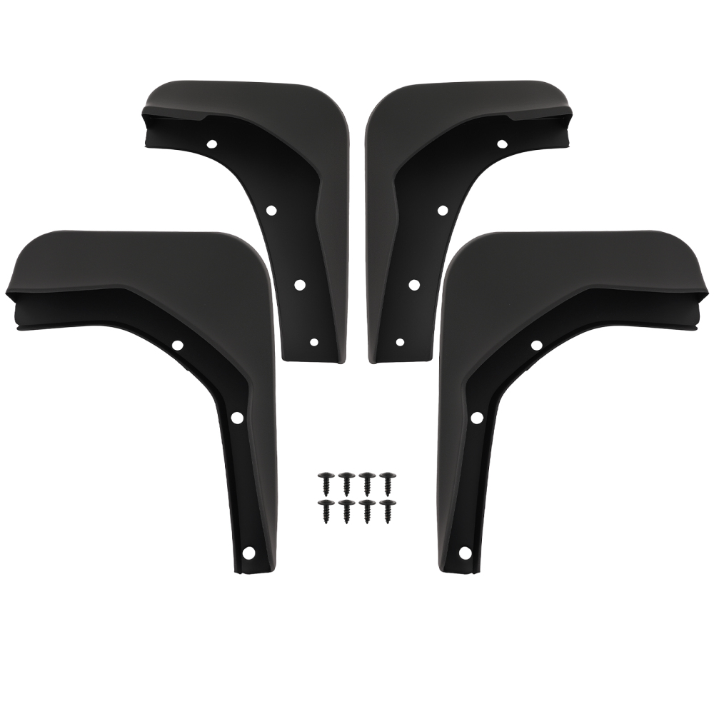 4PC Mud Flaps Guards compatible for Ford Kuga MK2 2013-2018 All Engine SUV Black Protection