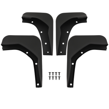 4PC Mud Flaps Guards compatible for Ford Kuga MK2 2013-2018 All Engine SUV Black Protection