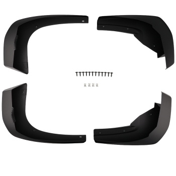 4-Piece Mud Flaps Protection Set compatible for Honda Ridgeline 2017-24 FrontRear Black