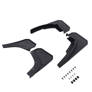 4x Black Mud Guards Kit compatible for Land Rover Defender L663 2020-26 Complete Protection