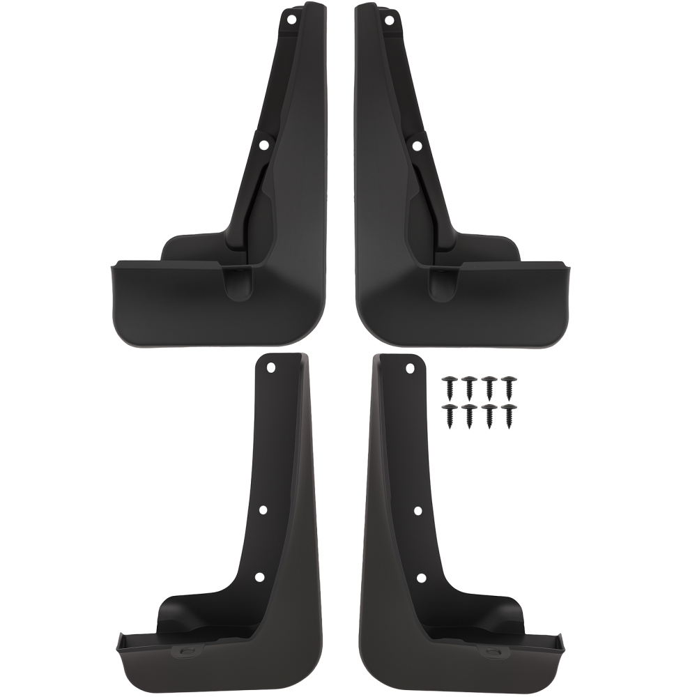 4-Piece Mud Flaps Guard Set compatible for Toyota Highlander 2020-2021 Black Protection