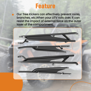 4 Seaters Nerf Bars Rock Sliders compatible for Can-Am Maverick X3 Max 2017-2023 715003730