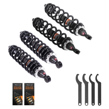 4pcs Front/Rear Shocks Strut Absorber Kit compatible for Arctic Cat 400 TRV 2009-2014