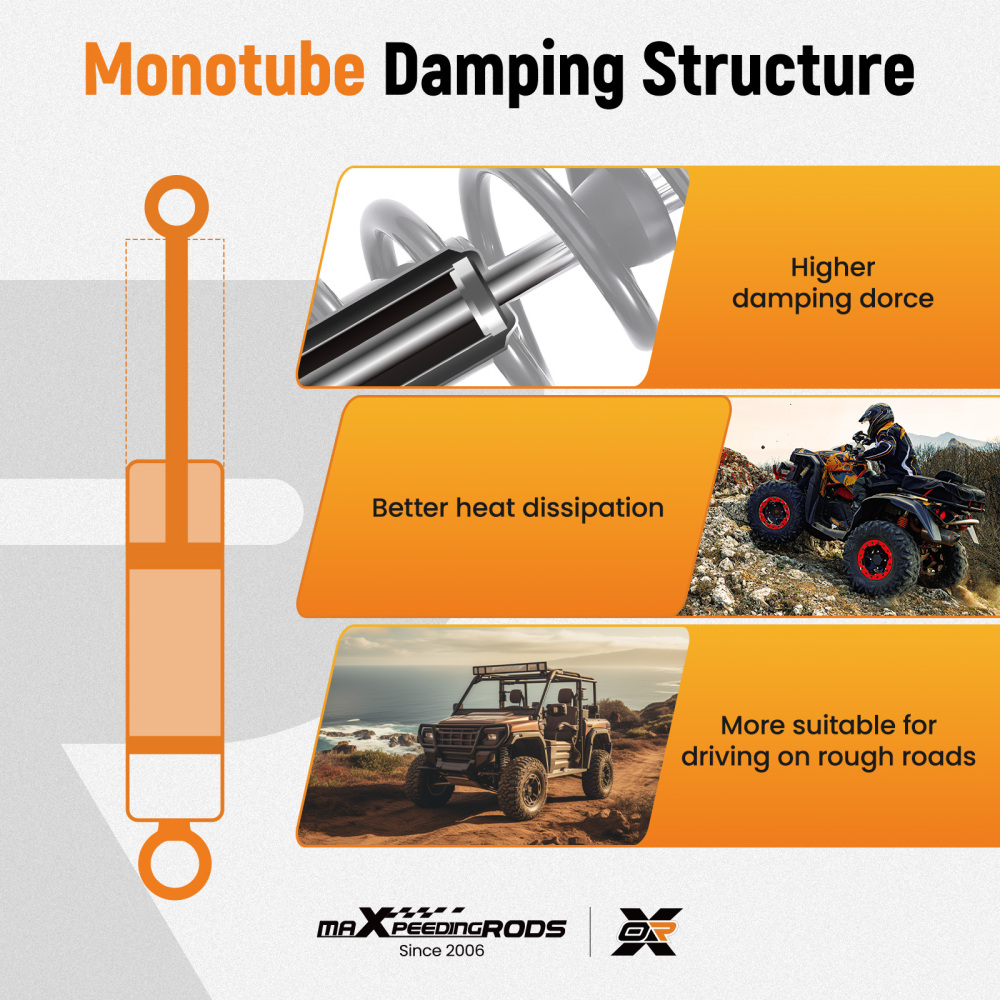 4pcs Front/Rear Shocks Strut Absorber Kit compatible for Arctic Cat 400 TRV 2009-2014