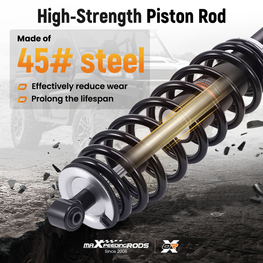 2x Front Shocks Strut Absorber Kit compatible for Can-Am Commander 1000 11-17 1000R 18-20