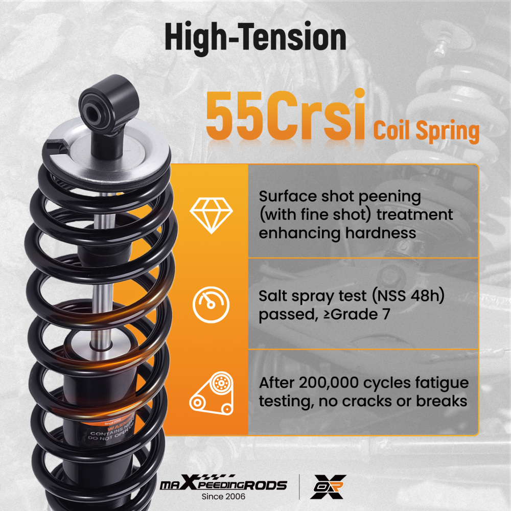 2x Front Shocks Strut Absorber Kit compatible for Can-Am Commander 1000 11-17 1000R 18-20