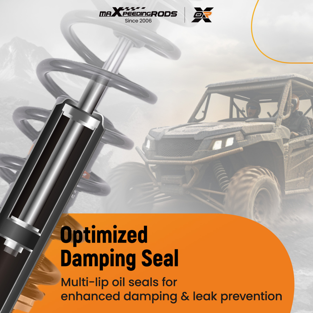 2x Front Shocks Strut Absorber Kit compatible for Can-Am Commander 1000 11-17 1000R 18-20