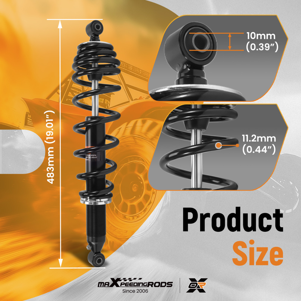 2pcs Front Shocks Strut Absorber Kit compatible for Can-Am Defender HD5 2017-2021