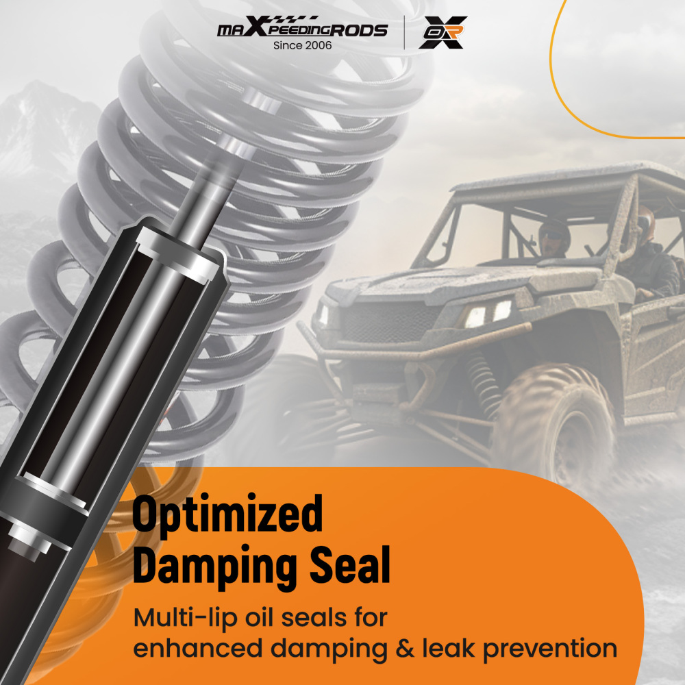 2x Rear Shocks Strut Absorber Kit compatible for Can-Am Defender HD7 MAX HD7 2022-2023