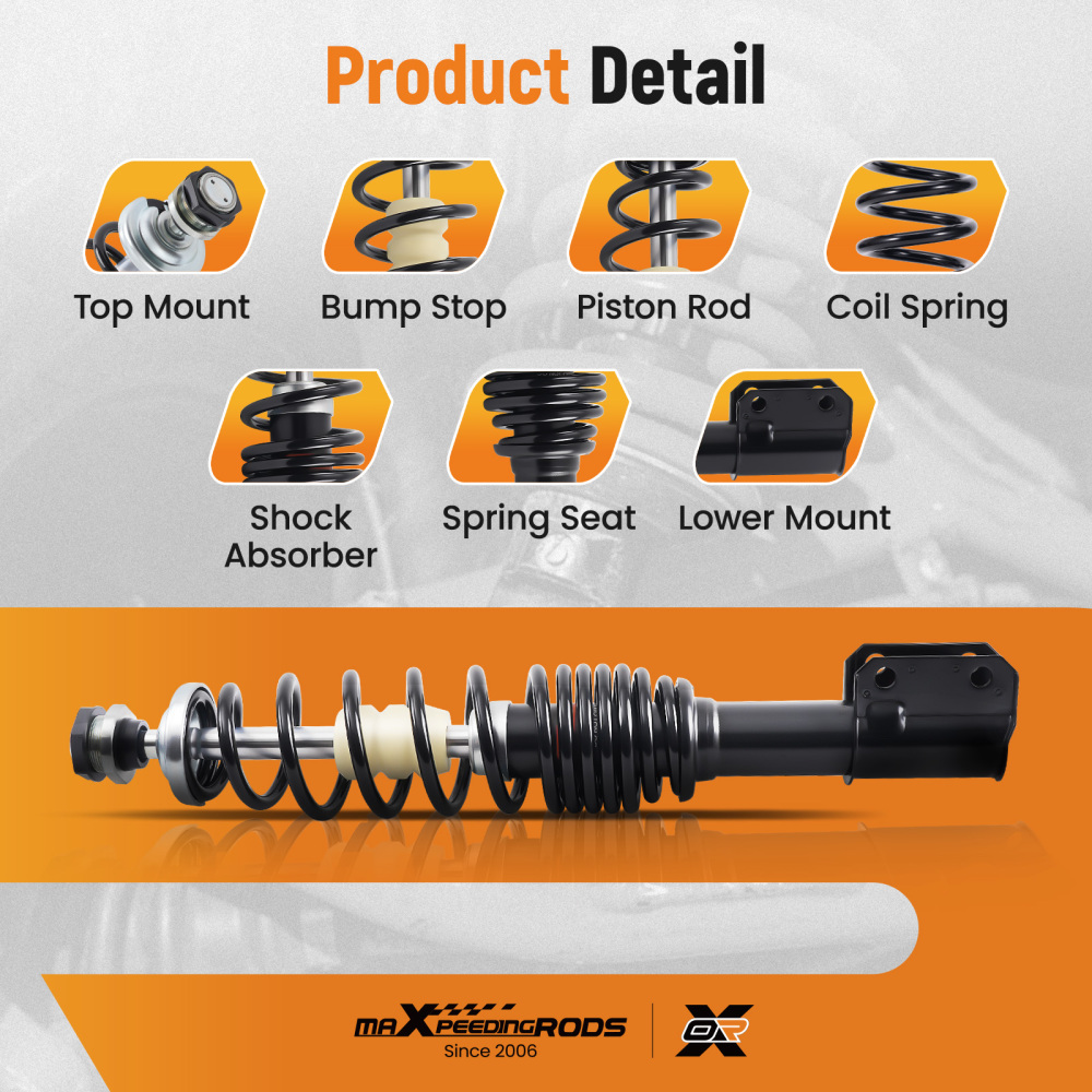 1x Front Coil-Over Shock for 2007-2009 Can Am Outlander 500 HO, XT 7062000661