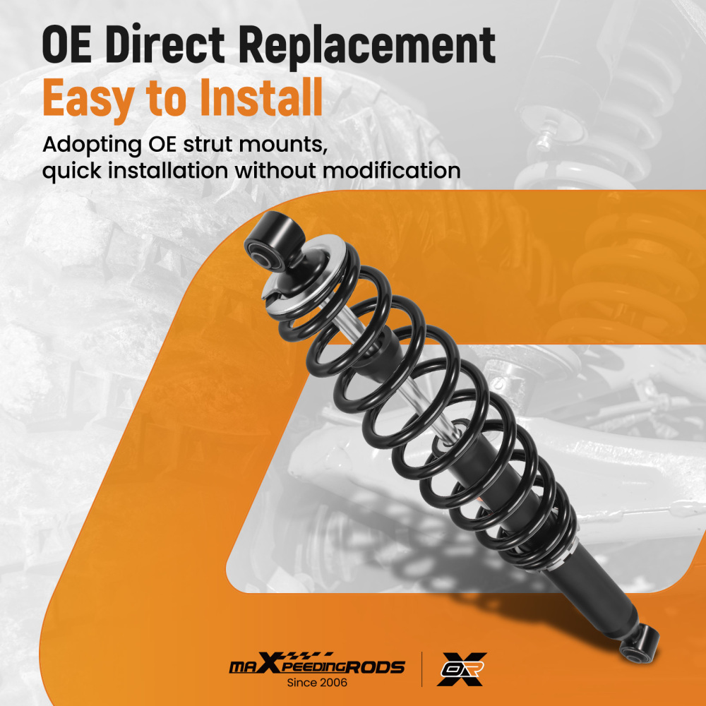 2pcs Front/Rear Coil-Over Shocks compatible for Can-Am Outlander 1000 2012-2018 4x4