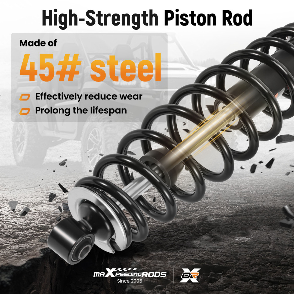 2pcs Front/Rear Coil-Over Shocks compatible for Can-Am Outlander 1000 2012-2018 4x4