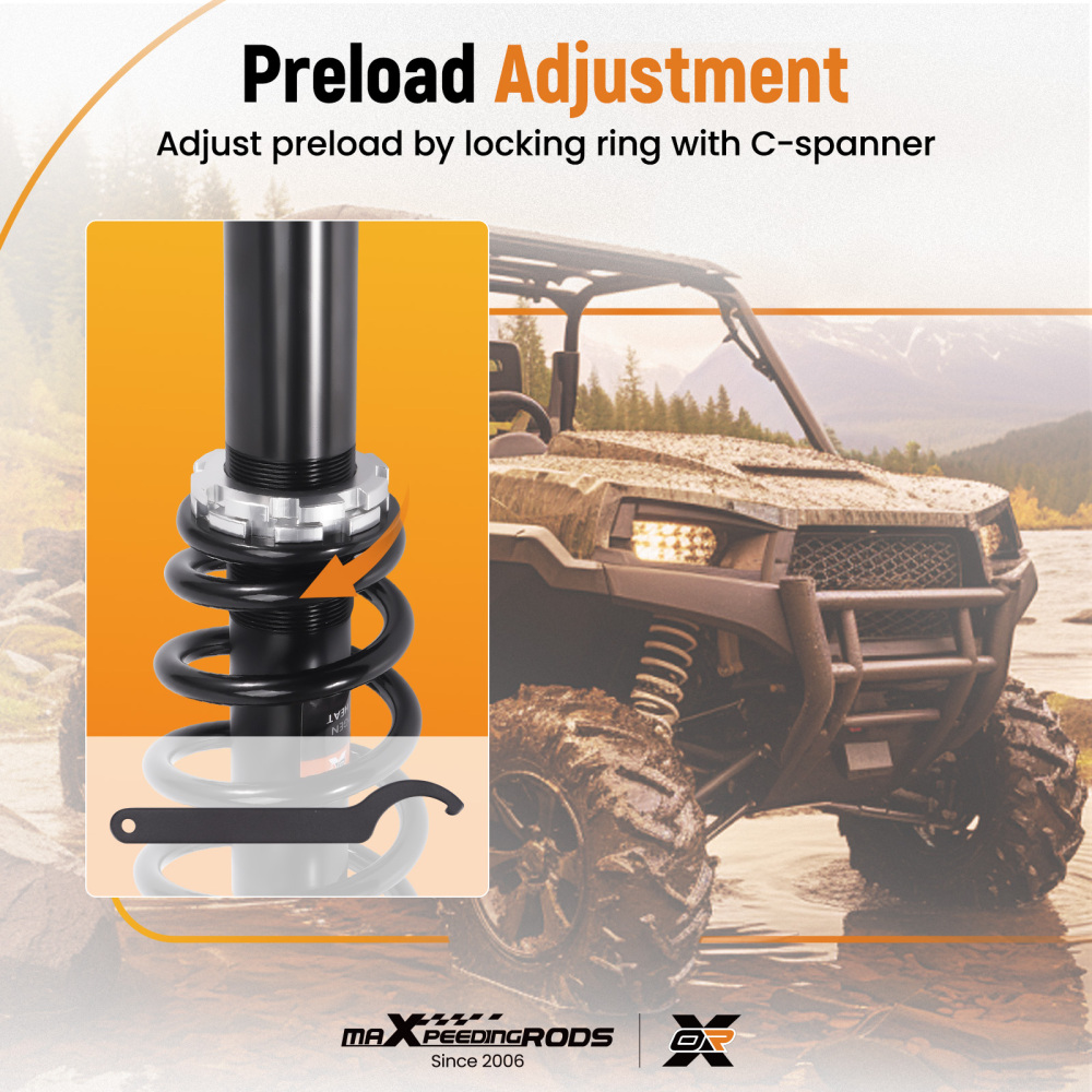 Rear Gas Shock Strut Absorber compatible for Can-Am Outlander 450/MAX 450 2015-2023