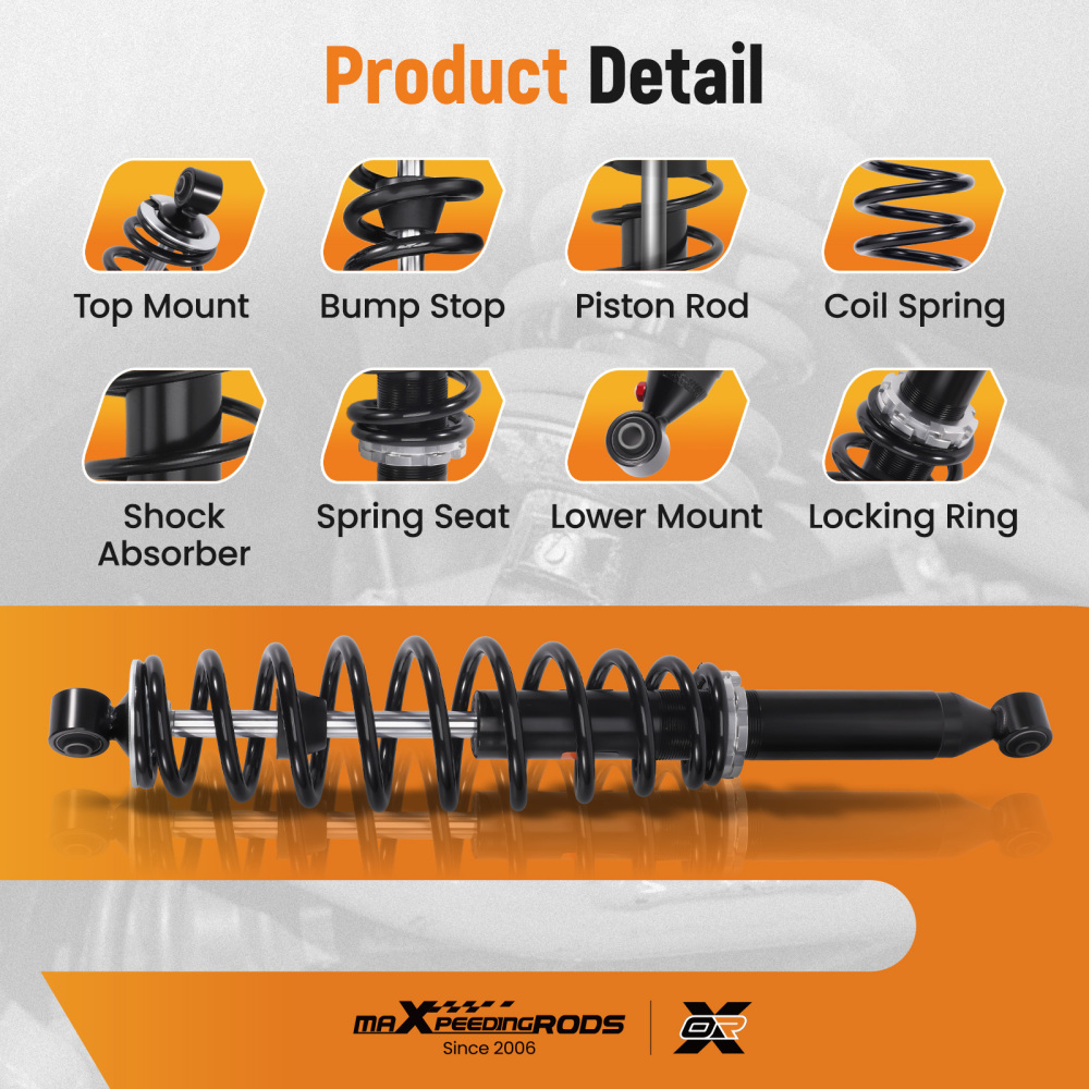 Rear Gas Shock Strut Absorber compatible for Can-Am Outlander 450/MAX 450 2015-2023