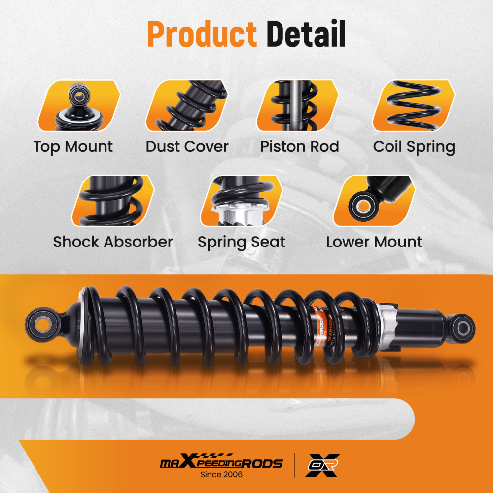 Full Set of Gas Shocks compatible for Honda Rubicon GPScape 4x4 2004-2008 52400-HN2-003