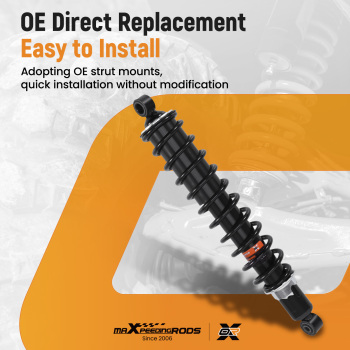 2x Rear Shocks Strut Absorber Kit compatible for Honda Rubicon 500 2001-2014 TRX500FA