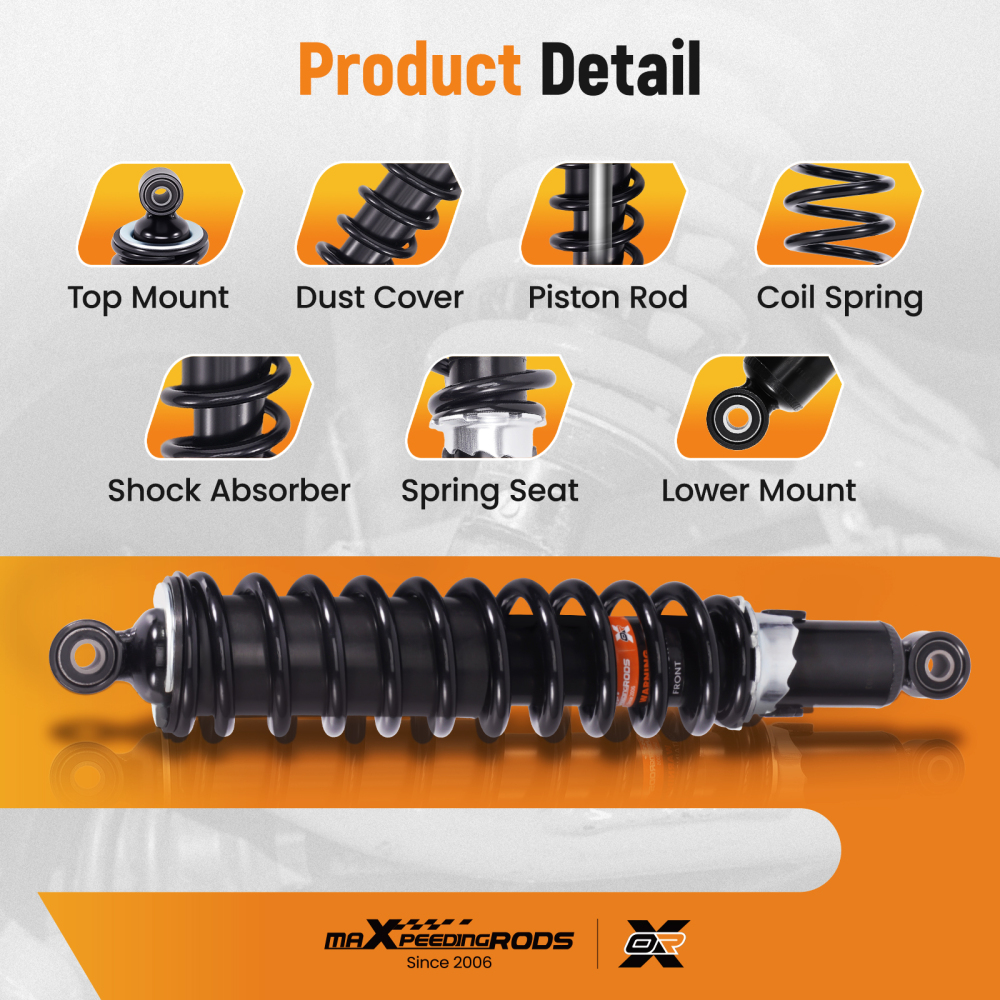 Full Set of Gas Shocks compatible for Honda Foreman 450 1998-2001 4x4 S/ES TRX450S