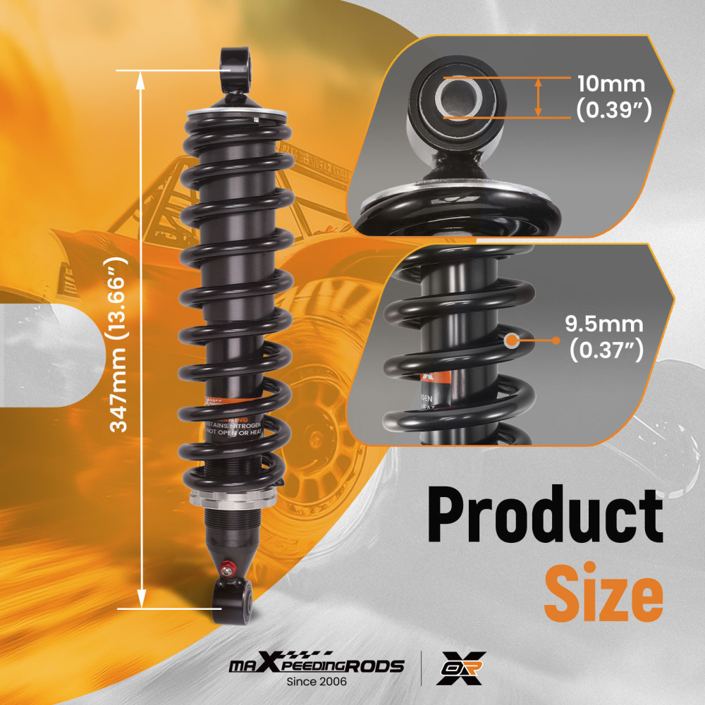 Front Shocks Strut Absorber Kit compatible for Honda Rancher 350 4x4 ES 2000-2006