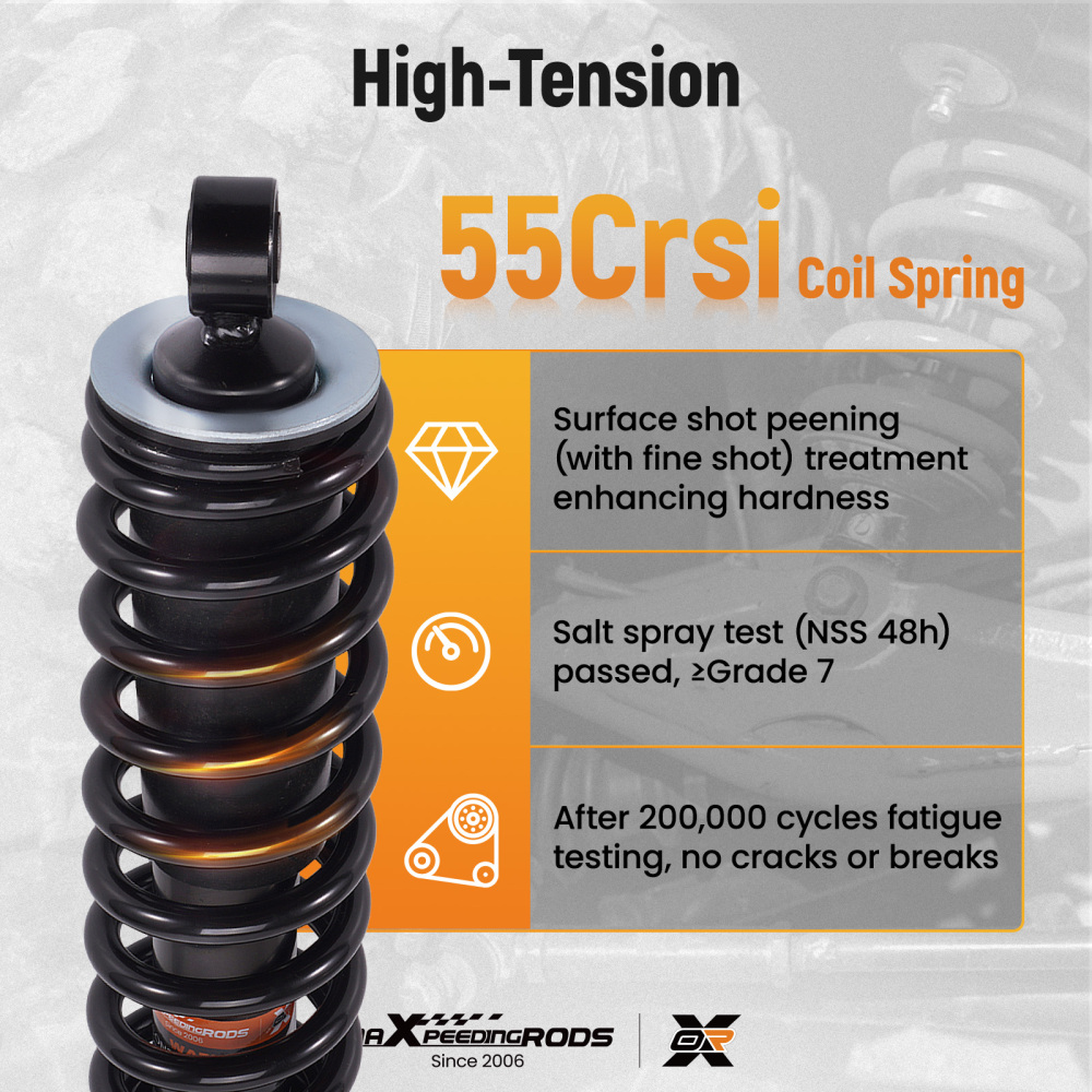 Front Shocks Strut Absorber Kit compatible for Honda Rancher 350 4x4 ES 2000-2006