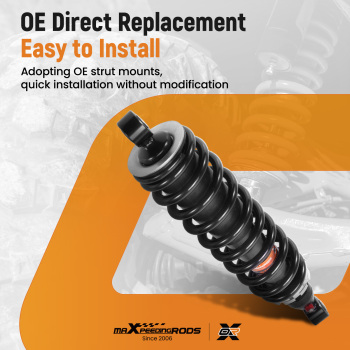 Front Gas Shock Strut Absorbers compatible for Honda Rancher 350 TRX350TE 4x4 ES 2000-2006