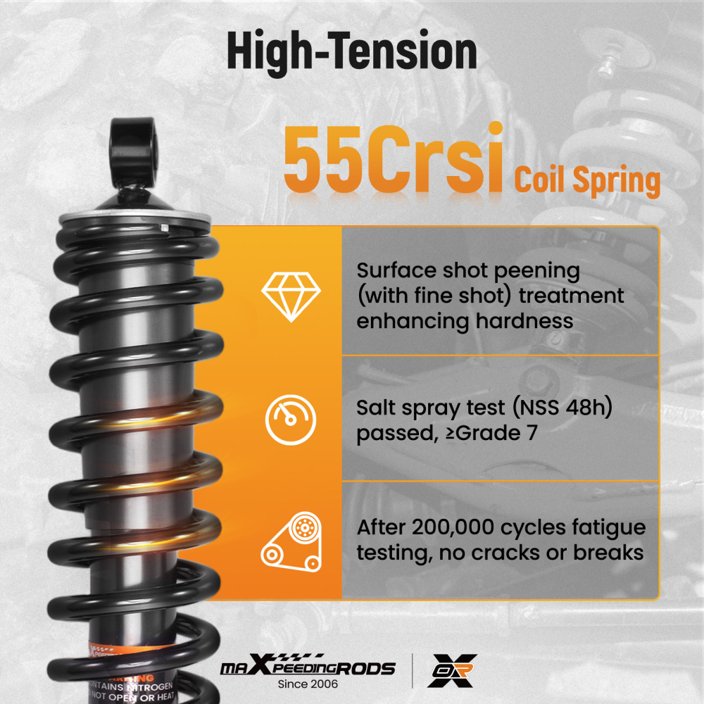 Front Gas Shock Strut Absorbers compatible for Honda Rancher 350 TRX350TE 4x4 ES 2000-2006